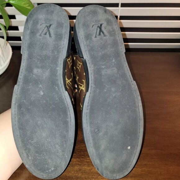 Louis Vuitton Match Up monogram canvas high tops 2017 Size 9. Used, with sleeper - Picture 3 of 5